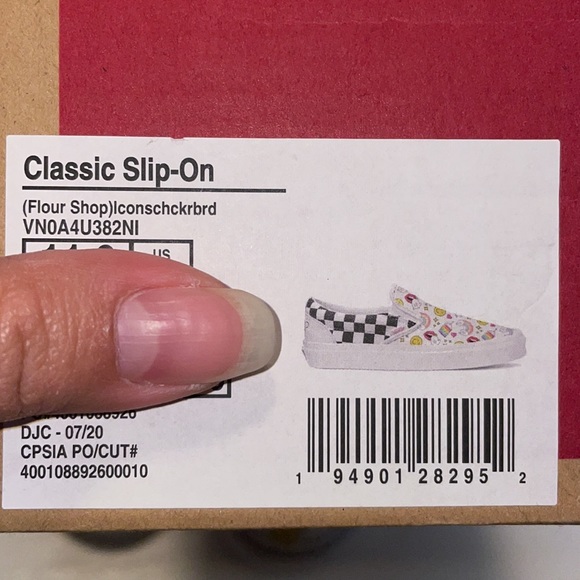 Classic slip on Vans flower shop women pride checkered - Picture 4 of 4